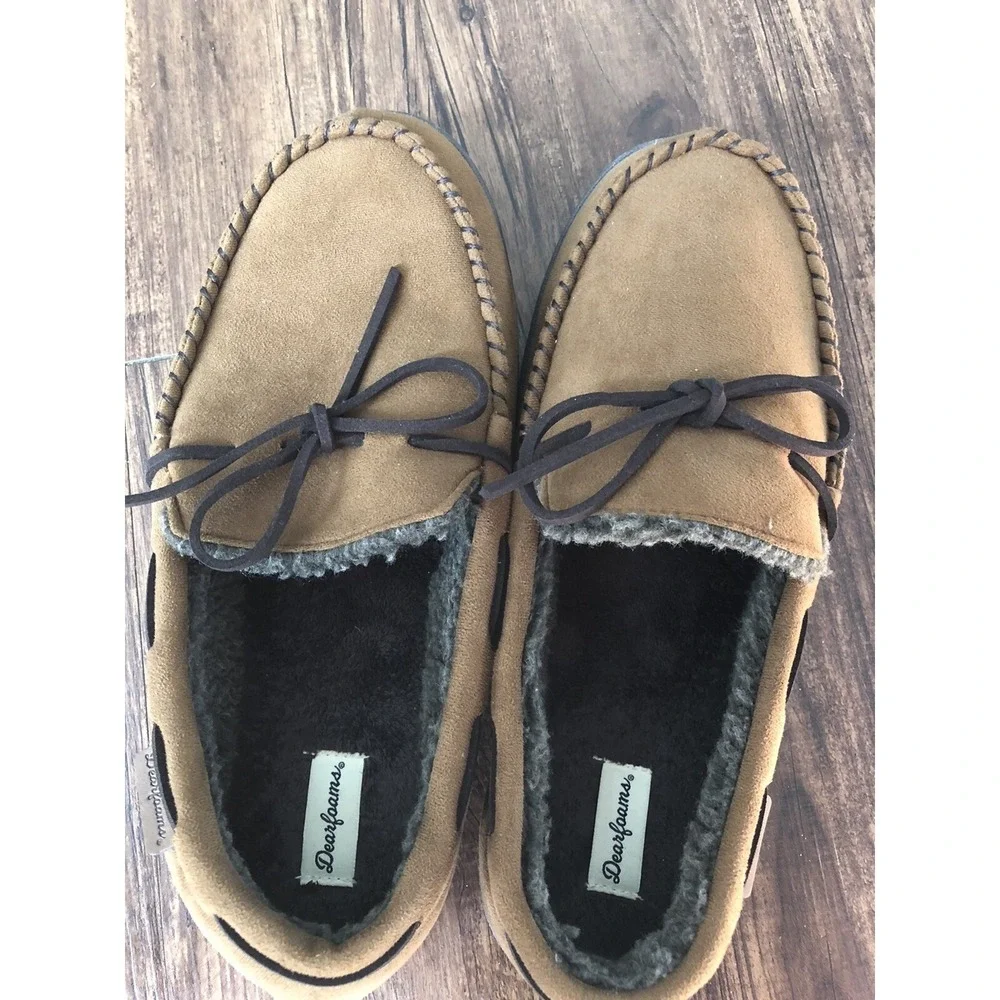 Dearfoams‎ Men's Slippers House Shoes Moccasins XLarge Size US 13-14 UK 12-13